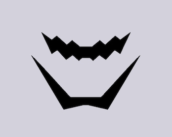 Wario & Waluigi Character Inspired Mustache Set, Black Adhesive Felt Mustaches, Fake Mustaches, Costume Accessories