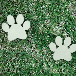 Unfinished Wood Dog Footprint / Paw / Track, Wall Decor, Craft Shapes / Blanks / Cutouts