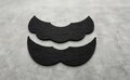 Child Size Mario & Luigi Inspired Mustache Set: Kids Costume, Black Adhesive Felt
