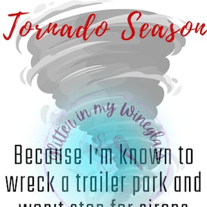 DUO Just Call me Tornado Saison Ich reiße einen Wohnwagen ab und werde nicht für Sirenen aufhören / you'll never stop me SVG/DTF/Sublimation Digitaler Download
