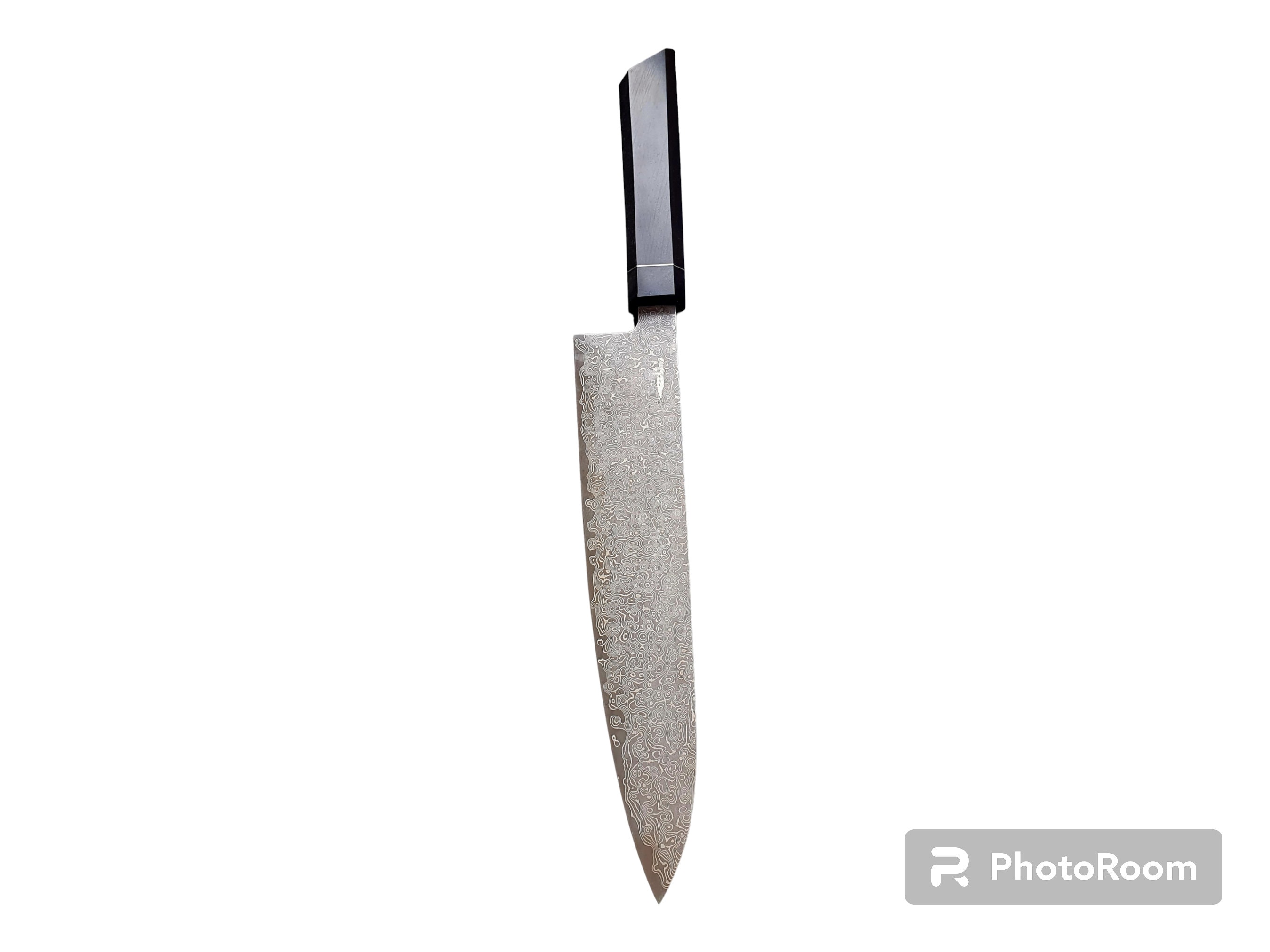 Wood Carving Knife, Long wide blade, Skew edge, Hornbeam handle