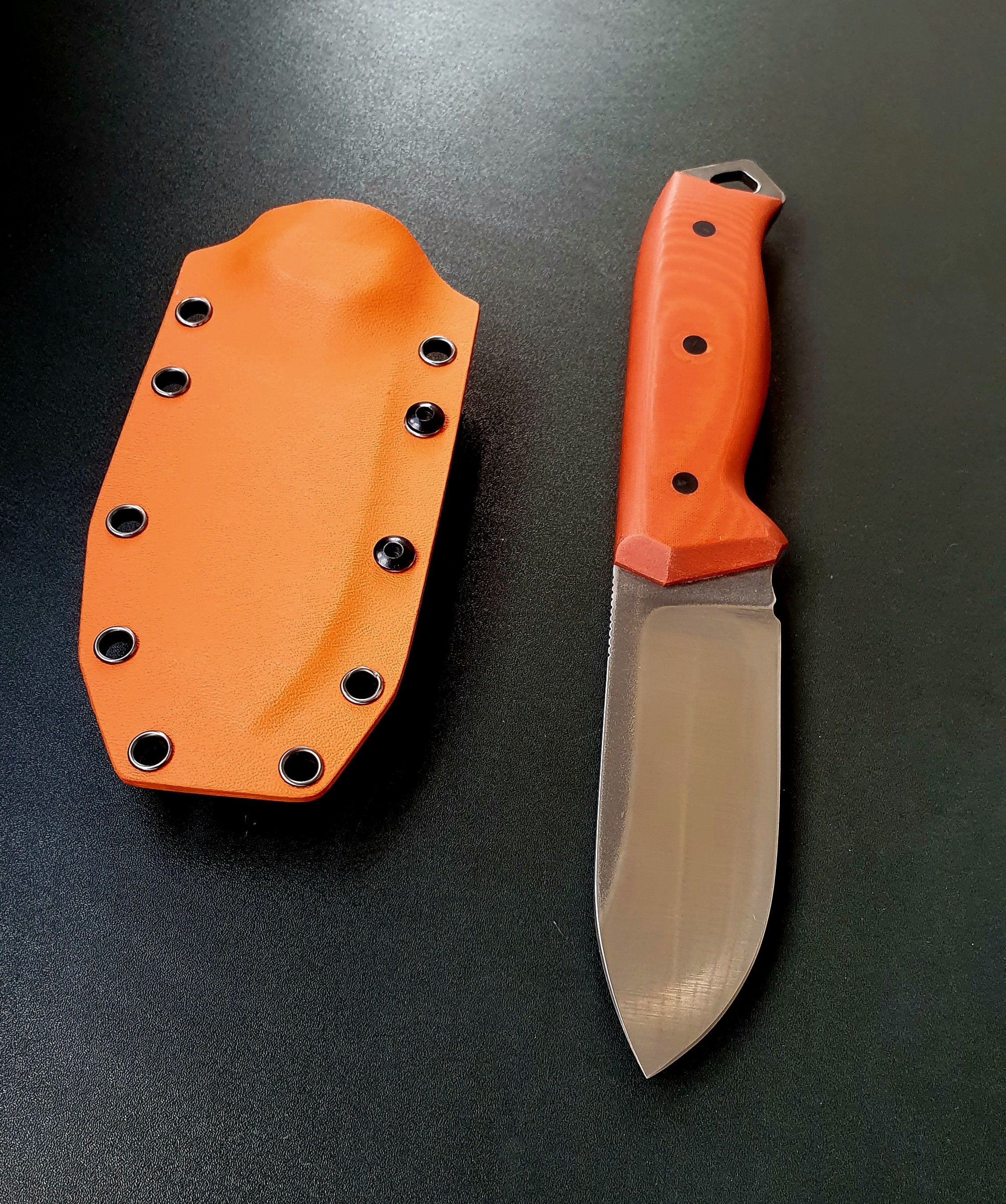 M390 Stainless Steel Survival Bushcraft Hunting Knife Etsy