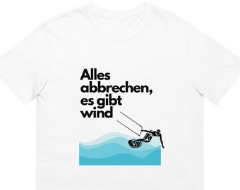 Kitesurfing kitesurf t-shirt | Kiteboarding tshirt | Kite surfing | Surf surfer surfen kitesurfen geschenk tee t shirt German Deutsch