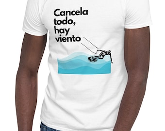 Kitesurfing kitesurf t-shirt | Kiteboarding kiteboard tshirt | Kite surfing | Surf surfer navegar tablista viento | White grey soft t shirt