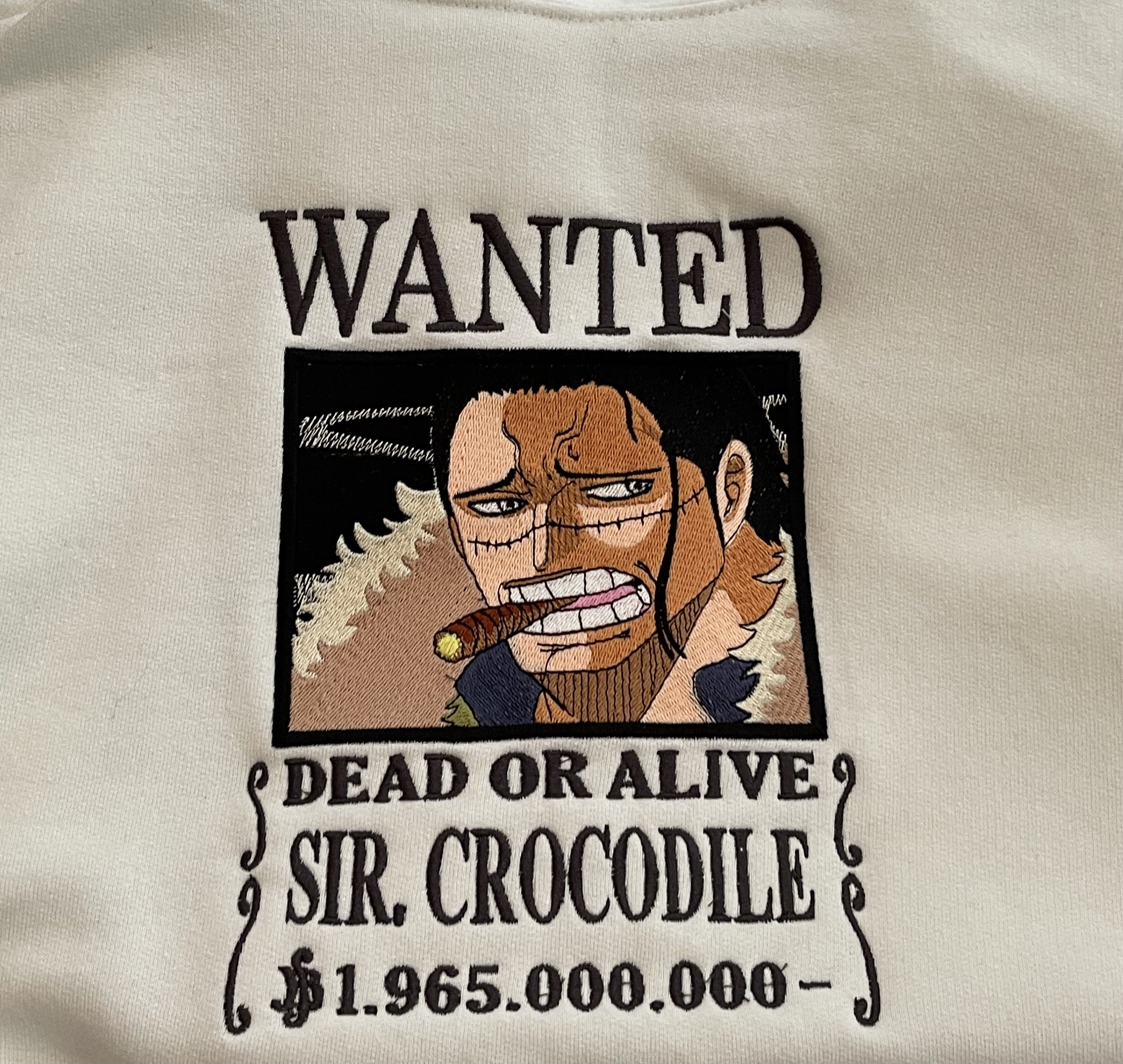 Sticker One Piece Crocodile Wanted