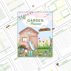 Garden Planner Printable, Garden Journal, Garden Organizer, Gardening Planner, Garden Calendar, Gardening Logbook, Plant Planner
