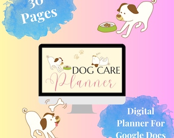 Digitale hondenverzorgingsplanner, direct toegankelijk (Google Docs)