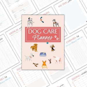 Dog Care Planner Printable, Instant Download US Letter & A4, Dog Care Binder, Pet Planner, Pet Care Planner, Pet Care Binder, Pet Records