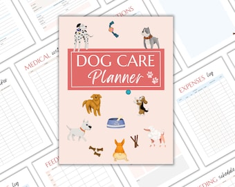 Dog Care Planner Printable, Instant Download US Letter & A4, Dog Care Binder, Pet Planner, Pet Care Planner, Pet Care Binder, Pet Records