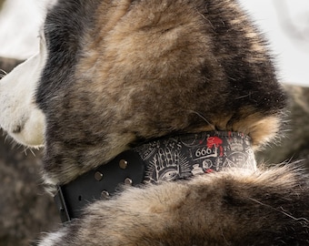 Gothic Buckle Dog Collar: Witchy Biothane Collar "SALEM"