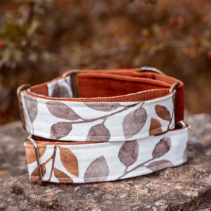 Martingale Dog Collar | Rustic Pet Collar | Boho Slip on Collar for Dogs | &quot;MACCHIATO&quot;