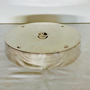 Gero: silver-plated bell jar or cloche of exceptionally large size