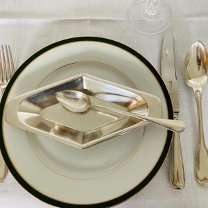 Set med 9 försilvrade art déco-glassbåtar, glasskupor, glassskålar
