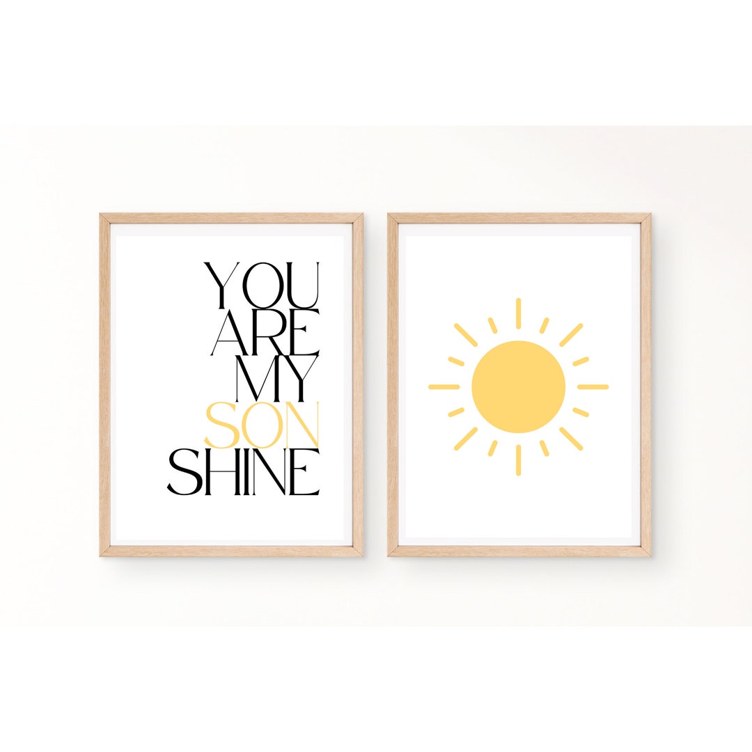 You Are My Sonshine Baby Boy Nursery Baby Shower Party Etsy