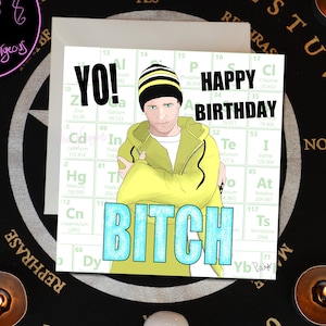 Tarjeta de cumpleaños de Breaking Bad - Jessie - Con purpurina