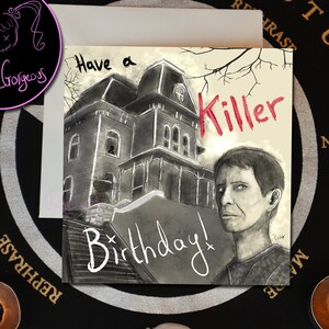 Norman Bates (Psycho) Karta urodzinowa / halloweenowa