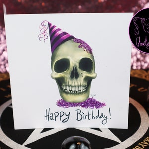 Skull Birthday Card - Personalise for FREE!