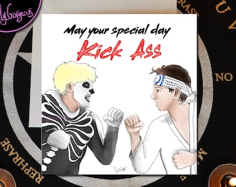 Karate Kid Greeting Card - Cobra Kai - 80s Film