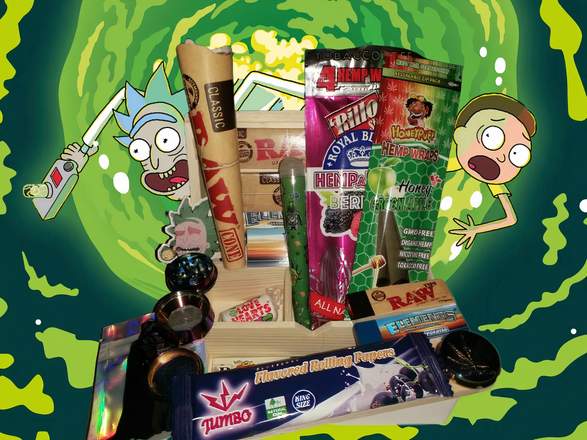 Rick And Morty Stash Box / Rolling Box - Stench Customs