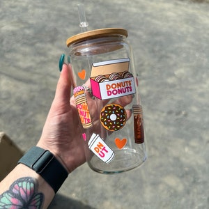 Dunkin Donuts Beer Can Glass