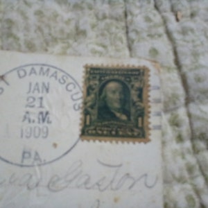 Benjamin Franklin 1 Cent. Stamp 1909