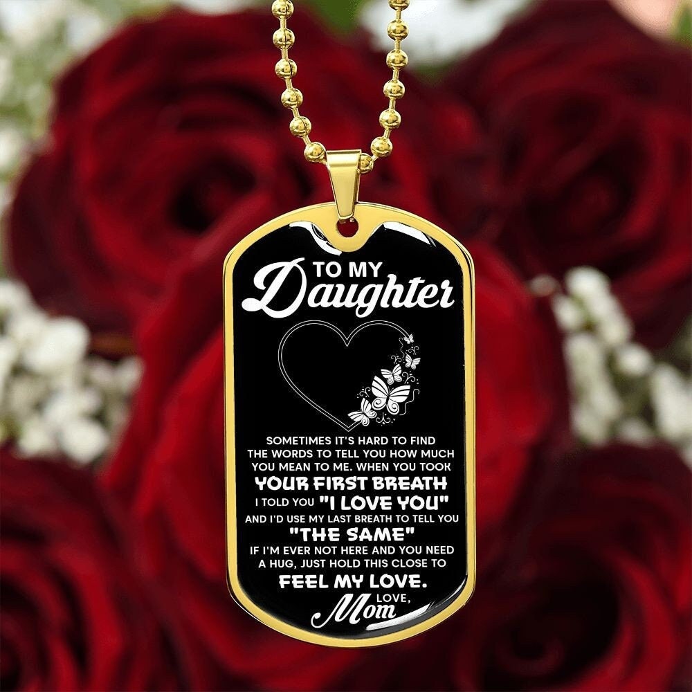 Mother daughter dog tags best sale