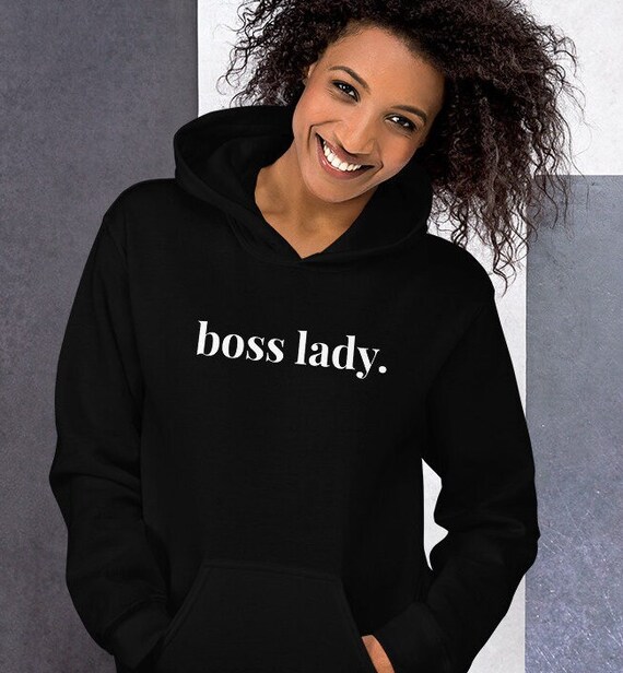 Black Women's Boss Hoodie BOSS Women's Eustice Gold Hoodie Black