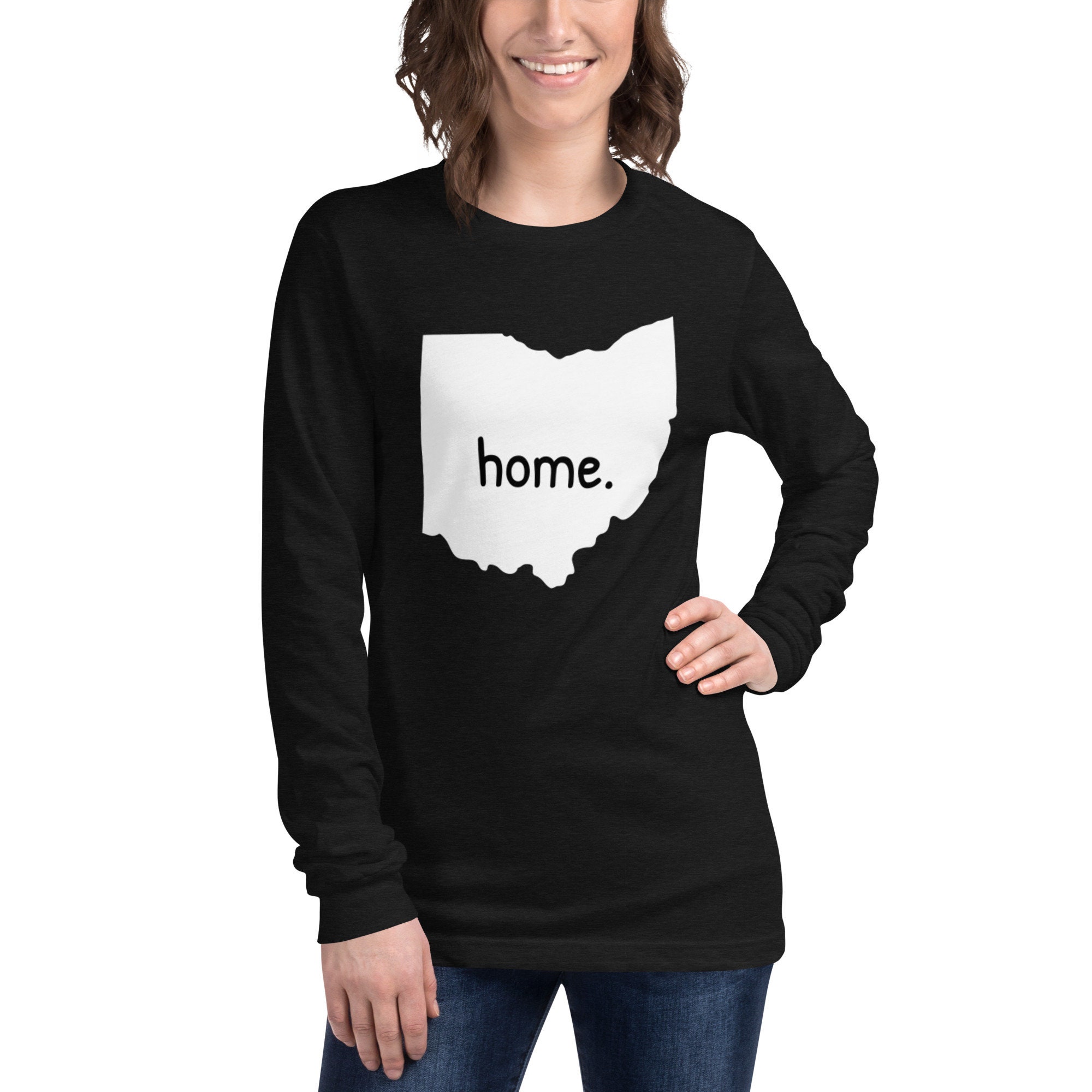 Ohio Home Long Sleeved Tee, Ohio Tee, Home State Tee, Unisex
