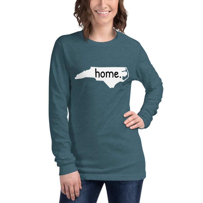 North Carolina home long sleeved tee, North Carolina tee, home state tee, Unisex Long Sleeve Tee