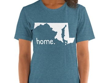 Maryland Home tee, Maryland t shirt, Home state, unisex t-shirt