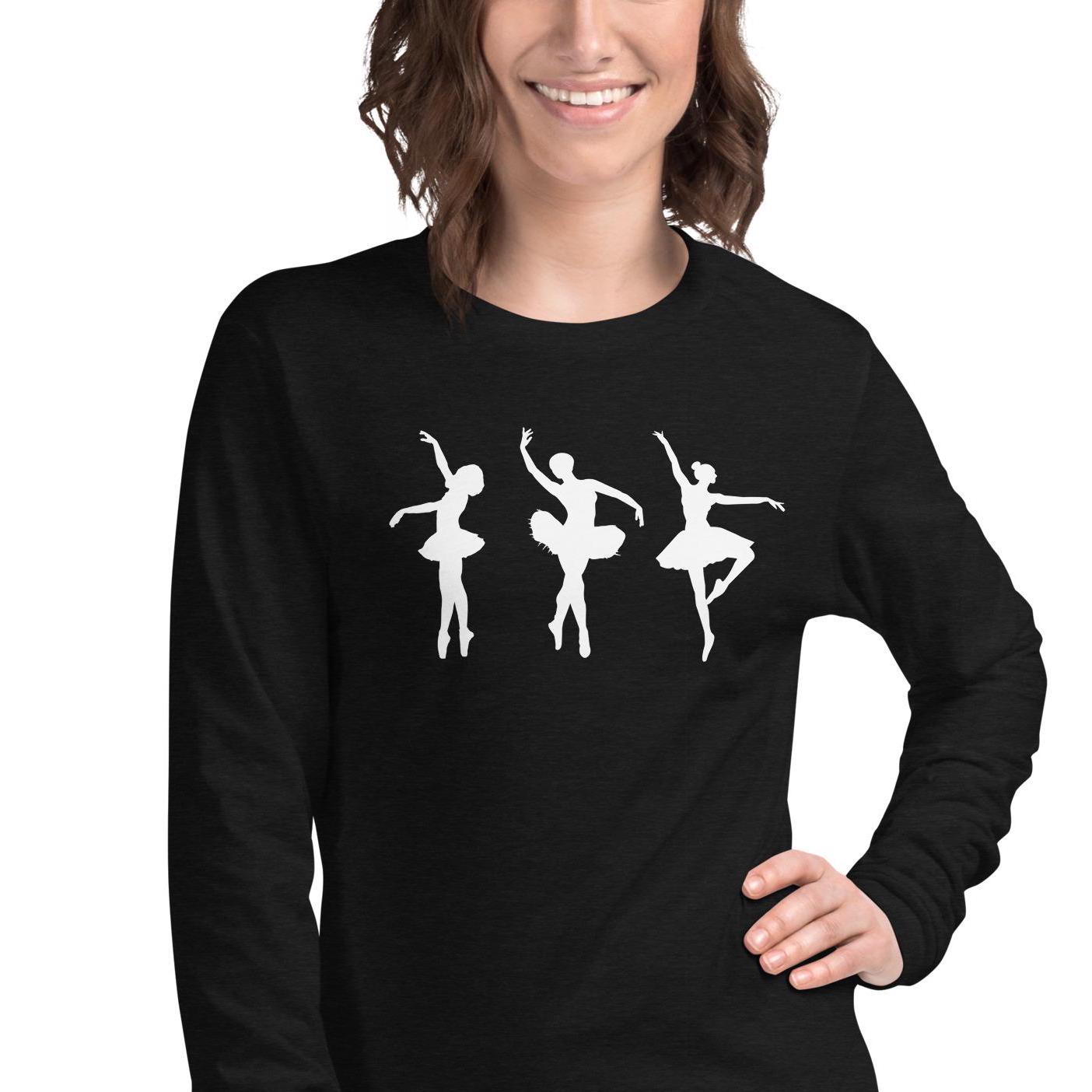 Ballet Long Sleeved Tee, Dance Shirt, Dancer Gift, Love to Dance