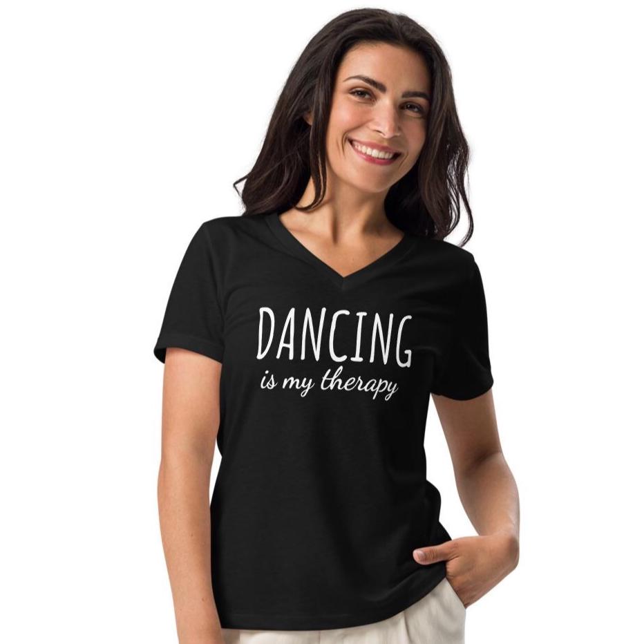 Dancing is My Therapy T Shirt, Dancer Gift Tee, Love to Dance