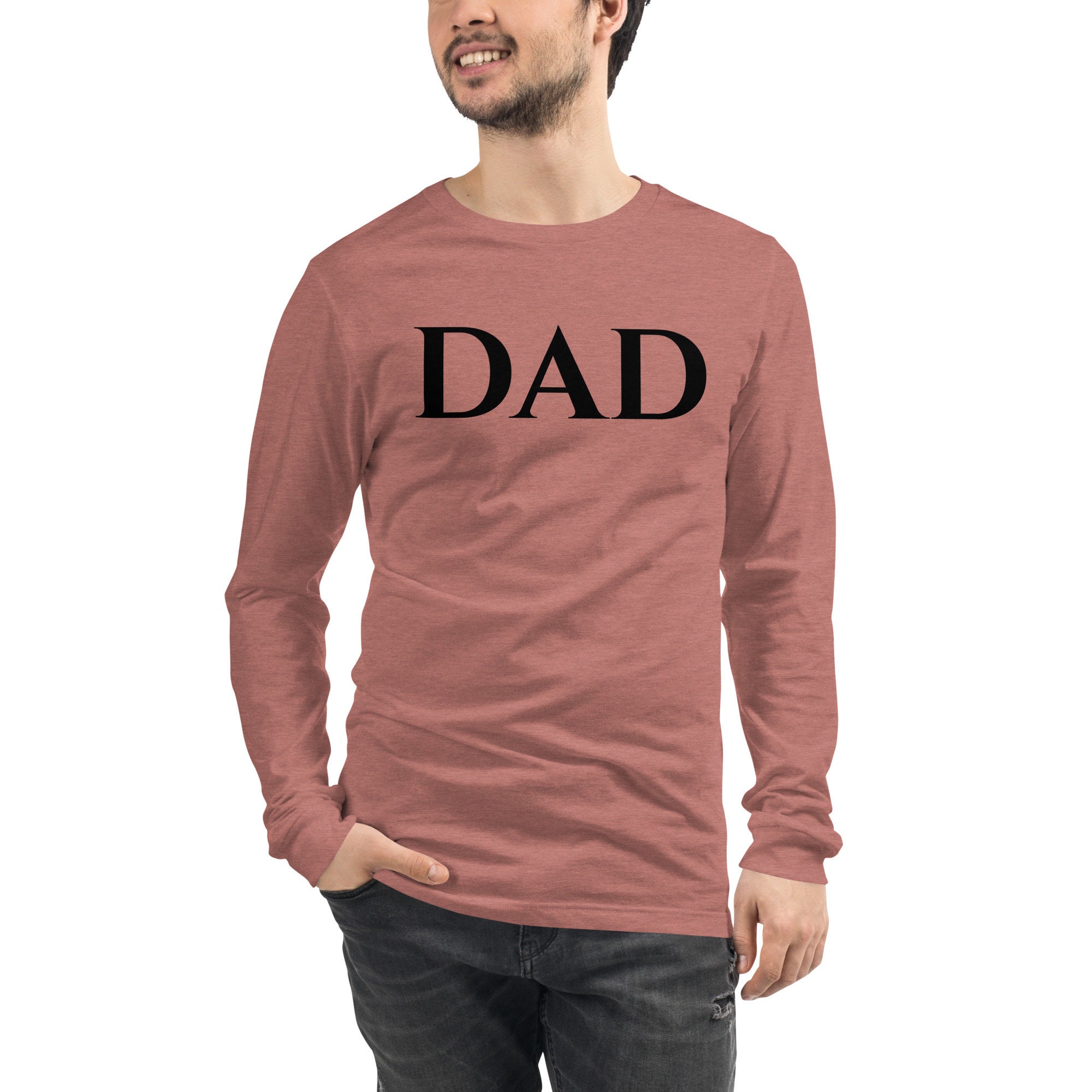 トップス wide dad Dad LONG-SLEEVE T-SHIRTS D.NVY Men's New York Yankees Navy Father's Day #1 Dad Long Sleeve