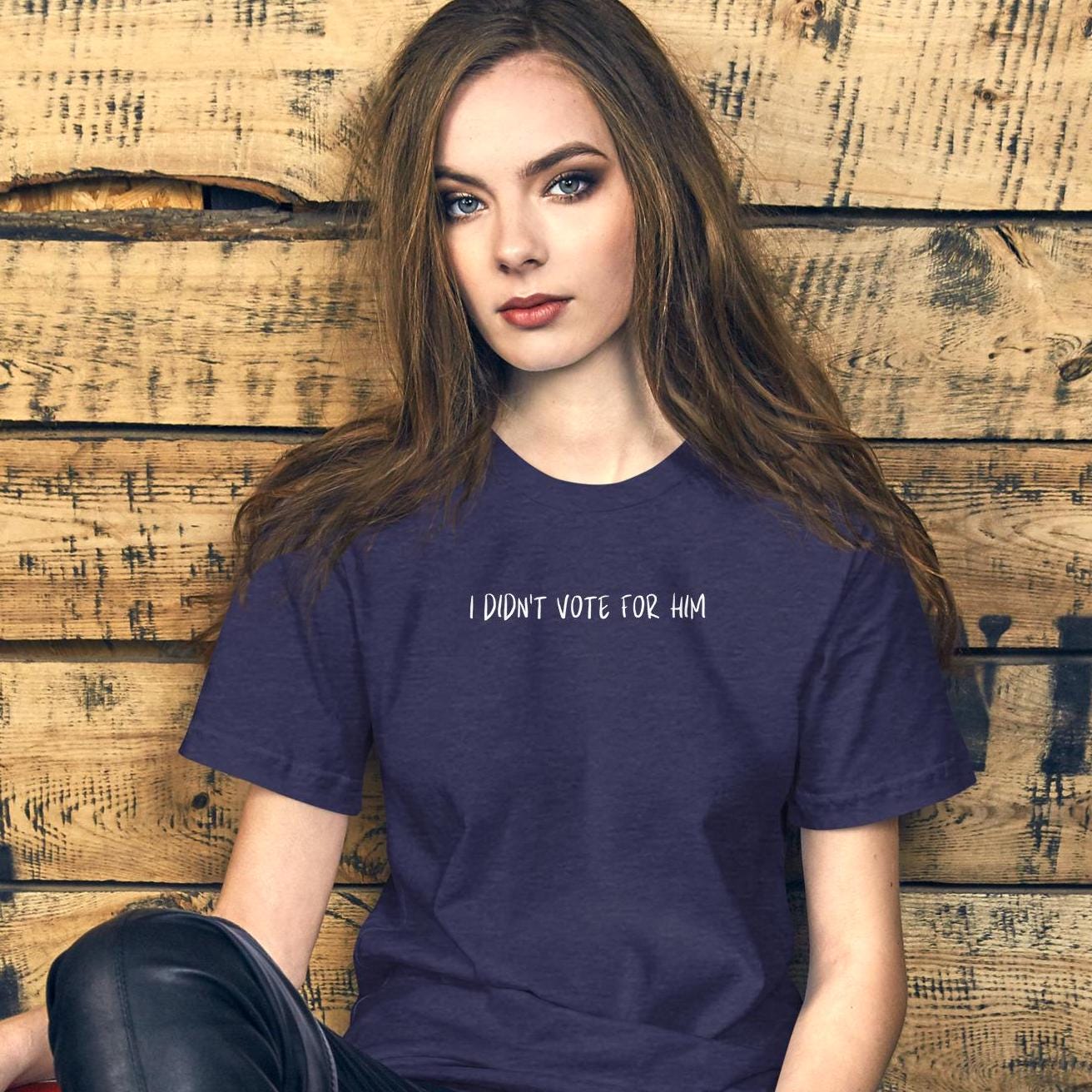 I didn't vote for Him t shirt, don't blame me, I voted for her, Anti-Trump tee, democrat, impeach Trump, save democracy, Unisex t-shirt