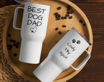 Best Dog Dad Travel Mug - Reusable Silicone Lid Insulated Tea/coffee Cup  Gift for Him - Etsy