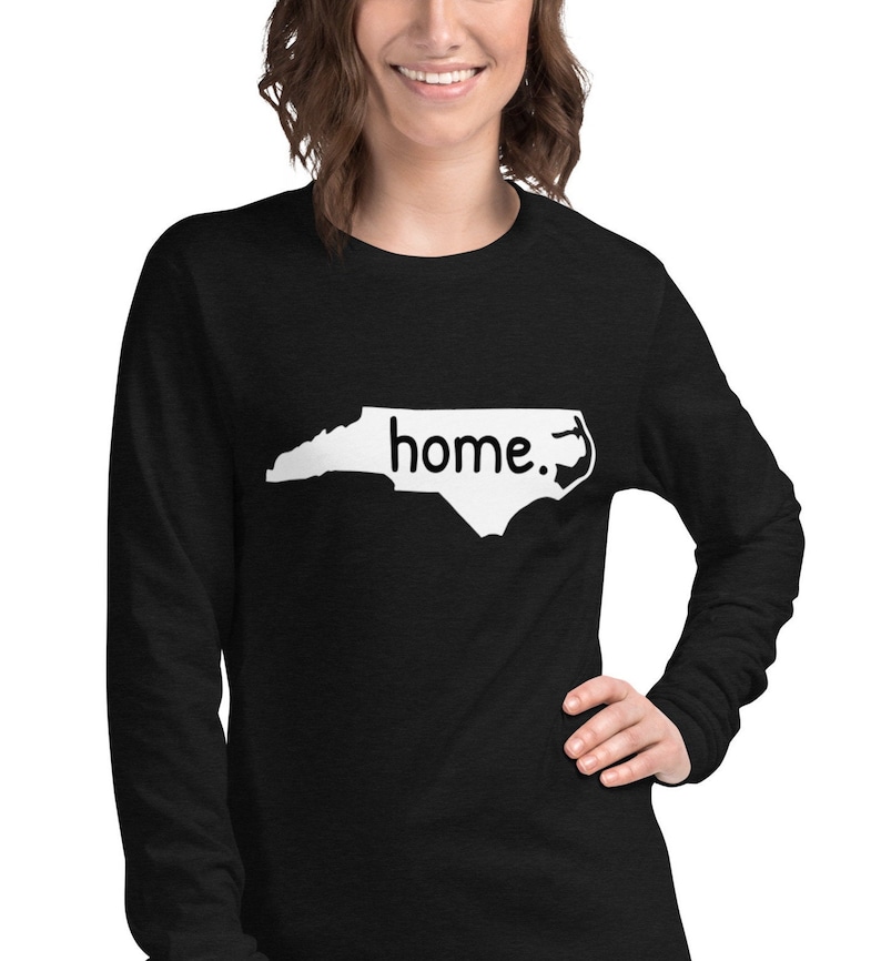 North Carolina home long sleeved tee, North Carolina tee, home state tee, Unisex Long Sleeve Tee