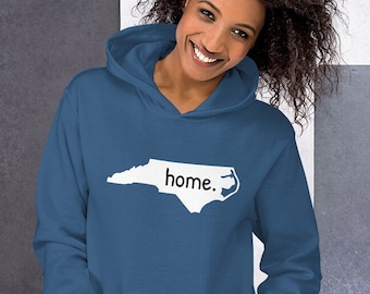 North Carolina Home hoodie, North Carolina hooded sweatshirt, home state hoodie, Unisex Hoodie