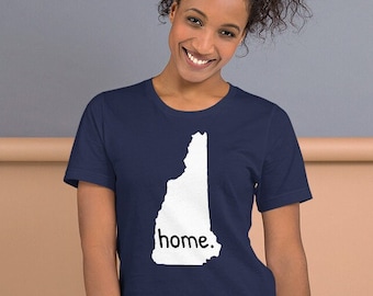 New Hampshire Home t shirt, New Hampshire tee, Home state, unisex t-shirt