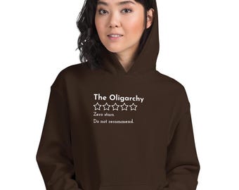 A Oligarquia, zero estrelas, não recomendo moletom, pare a aquisição bilionária, anti-Trump, anti-Elon Musk, moletom unissex