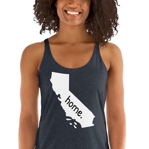 California Home racerback tank top, California tank, Home tank, Women&#39;s Racerback Tank