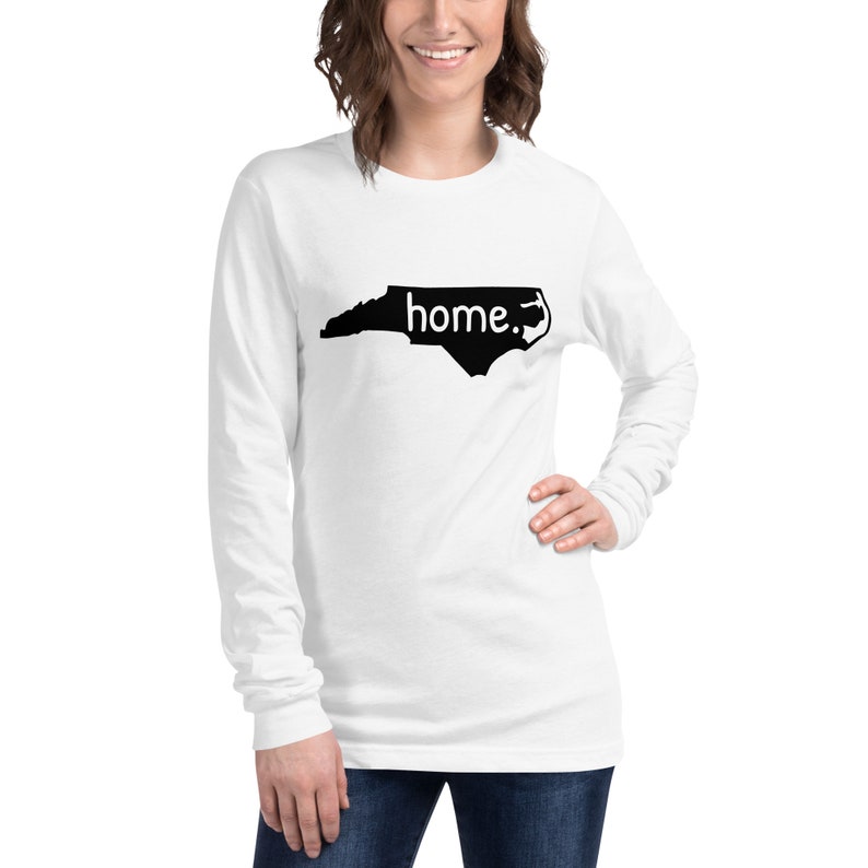 North Carolina home long sleeved tee, North Carolina tee, home state tee, Unisex Long Sleeve Tee