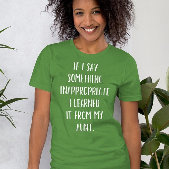 My Aunt Is A Bad Influence Shirt T-Shirt Tee Auntie Funny My Aunt Is A Bad Influence Shirt T-Shirt Tee Auntie Funny