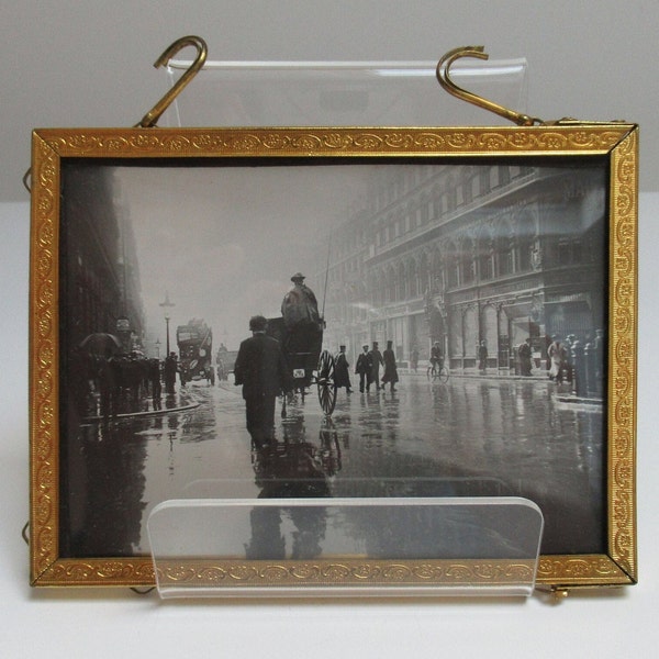 Photographie sur plaque de verre, Londres, fin XIXè s. Photograph on old glass plate, London at the end of the 19th century.