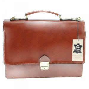 Porte-documents en cuir italien sacoche en cuir véritable, sacoche pour ordinateur portable