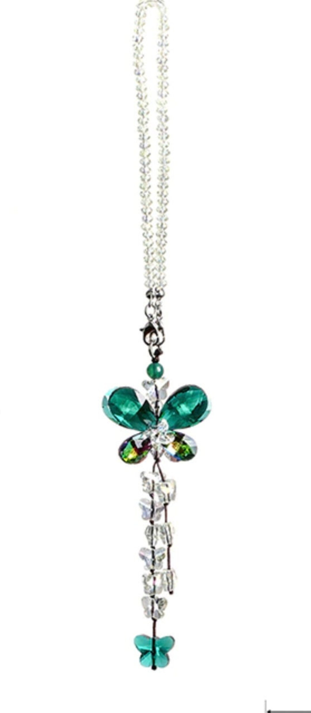 Sun Catcher, Crystal Butterfly, Sparkly Crystal Prism, Car Mirror Charm