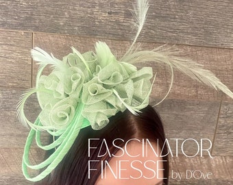 Fascinator - Loopy Soft Mint