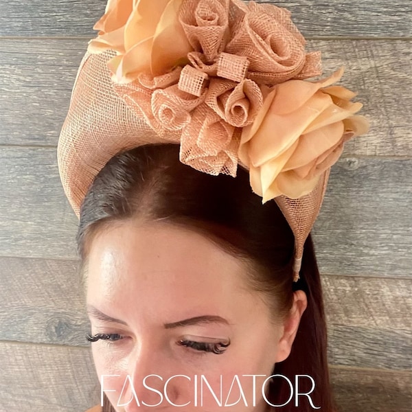 Fascinator - HaloCrown Peachy Perfect