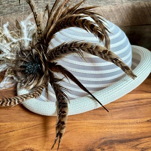 White Poly Braid Hat image 6