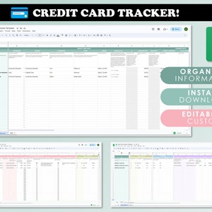 Seguimiento de información de tarjetas de crédito Hojas de cálculo de Google (tarifa anual, bonos de registro y otra información clave)