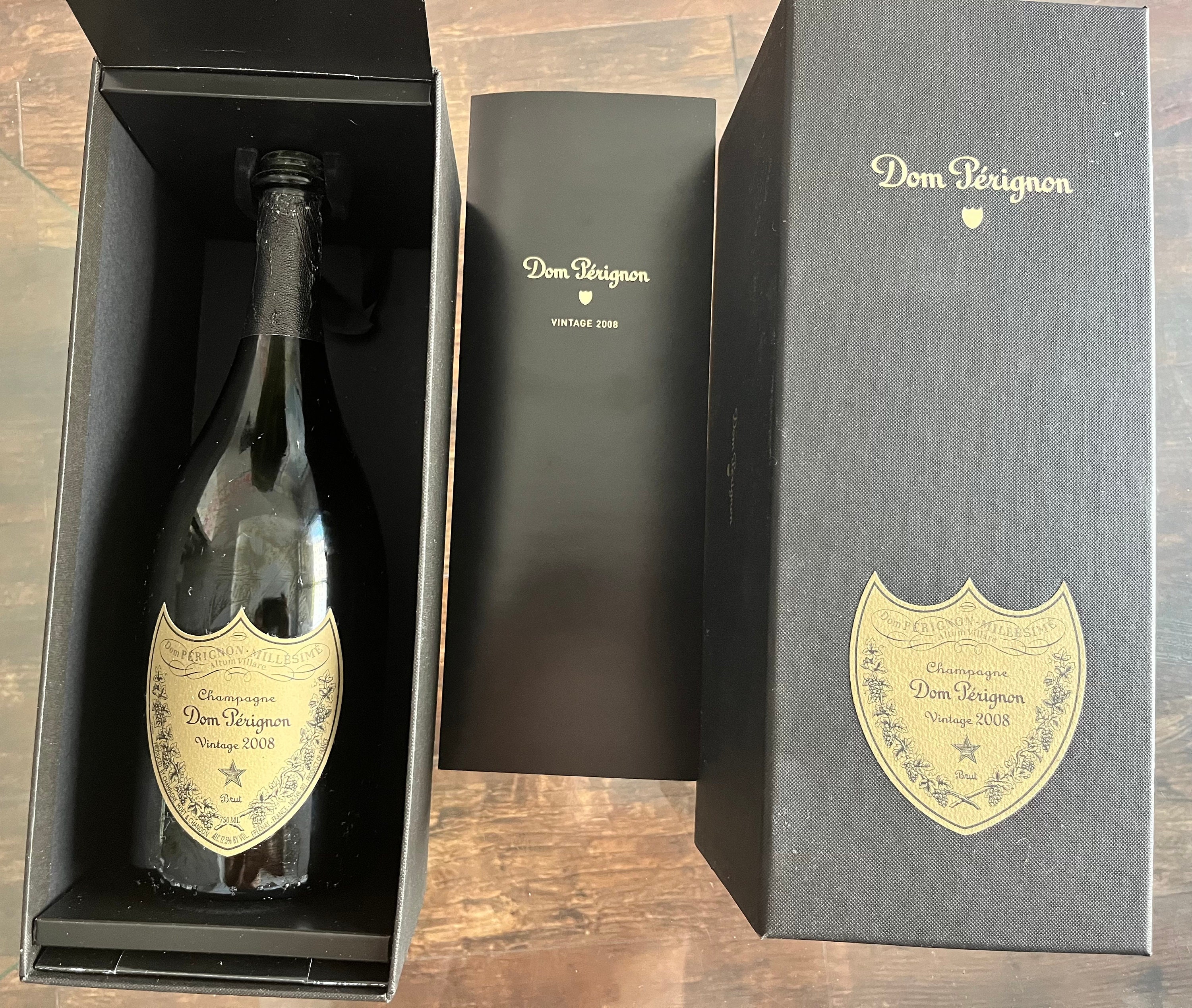 Personalize a bottle of Dom Perignon Brut Champagne with Custom Label